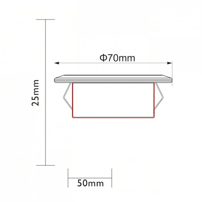 Lot de 2 Spots Led Encastrables Inox 12v Easy Alpha 70- 43 Lumens IP67