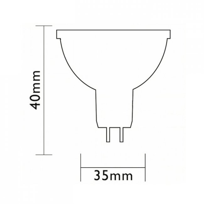 Ampoule Led 12V AC Easy Connect GU4 MR11 0,9 W Blanc chaud