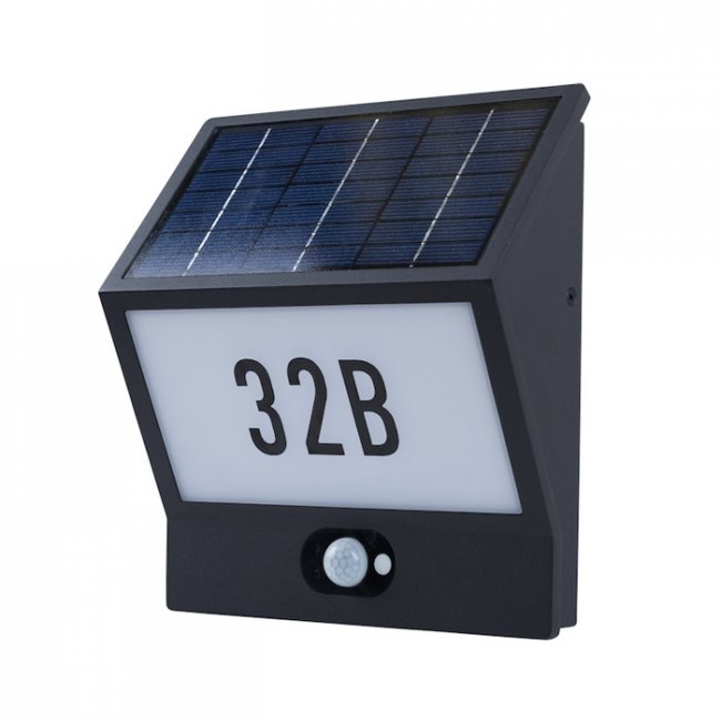 Applique Solaire Puissante 210 Lumens Numéro de Maison Andrée