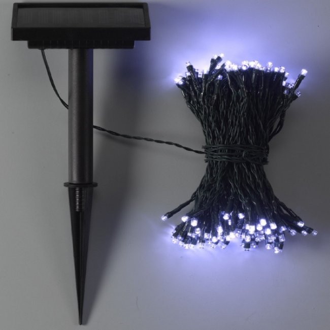 Guirlande Solaire Tubes Lumineux 22m - 200 LED, 8 Modes, Télécommande, Étanche IP65 - Déco Jardin, Noël, Fête