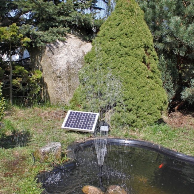 Pompe Fontaine Solaire Jet d'Eau Batterie Led 900L/H 20 WC NSP3Z