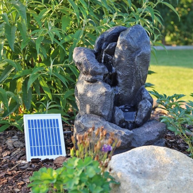 Énergie Solaire Elvedon Fairy Rainfall Cascade Extérieur Jardin