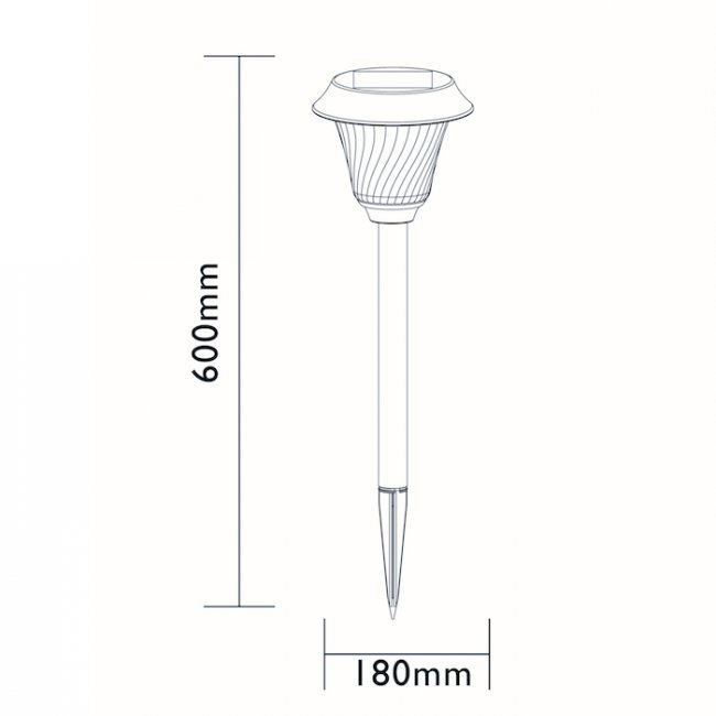 Lampe Solaire Usb HYBRIDE 365 25/50 Lumens Inox Mizar Michigan Blanc Chaud 