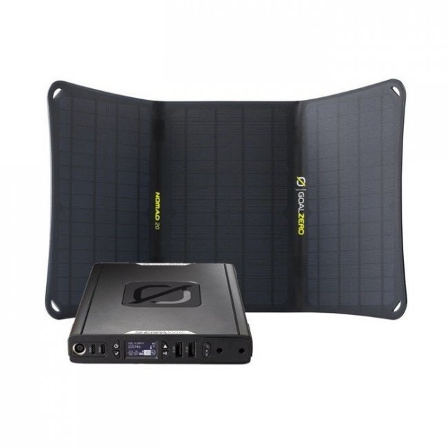 Kit Solaire Sherpa 100 AC Plus Goal Zéro Convertisseur Panneau Nomad 20W ou 50W