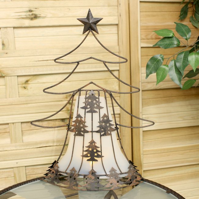Sapin De Noel Artificiel Solaire, Deco Noel Exterieur LED Lampe, Lumiere Solaire Exterieur, Sapin De Noel Artificiel Lumineux, Decoration Noel Etoile & Boule De Noel Pour Jardin Terrasse Pelouse (B