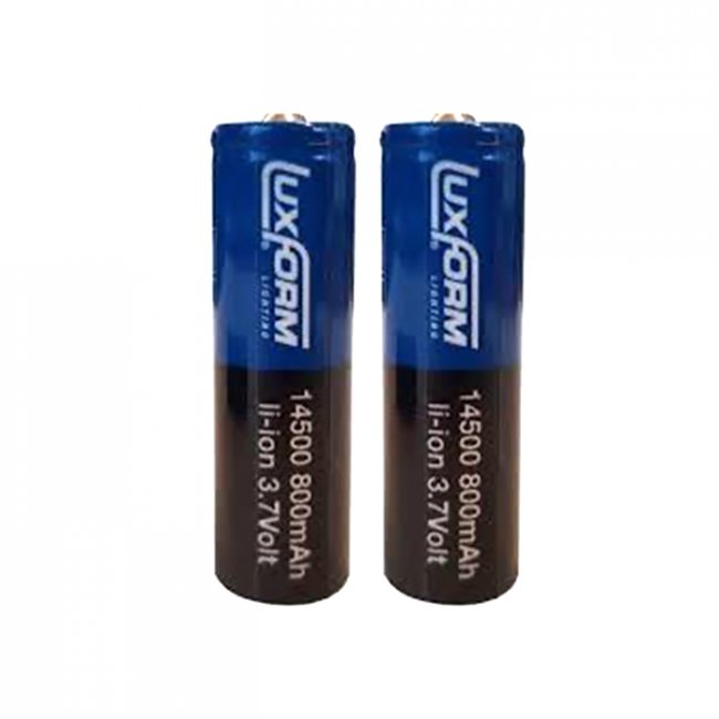 Pile Solaire Rechargeable Lithium-Ion 3,7 V AA 14500 800 mah - Lot de 2