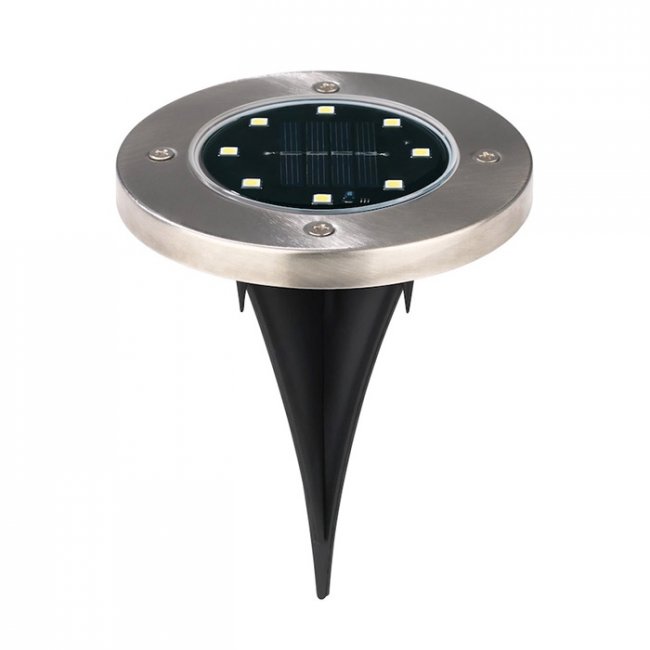 Lot De 3 Spots Solaires Encastrables DDC - Éclairage Jardin LED Blanc 4000K, étanche IP65, Détecteur Automatique