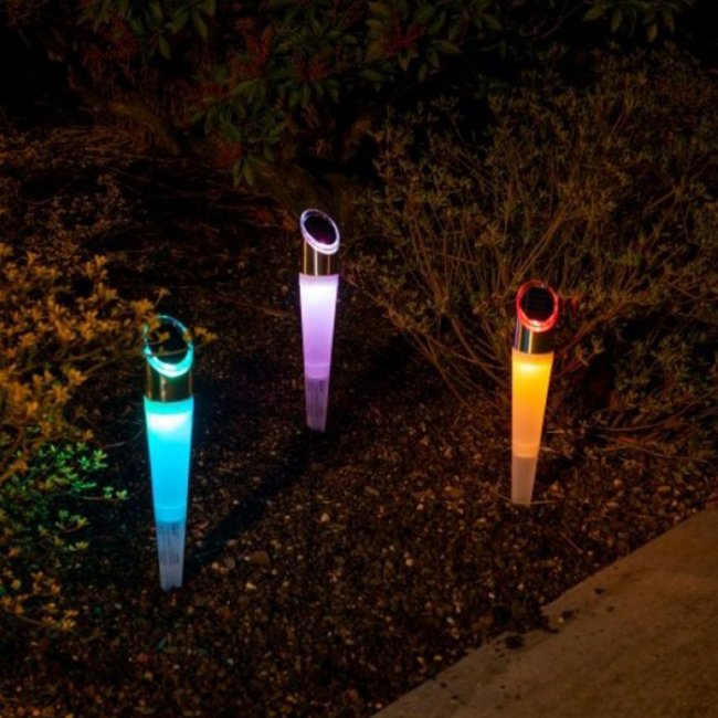 Balises Solaires Multicolores Kalea Nave - Lot de 3 