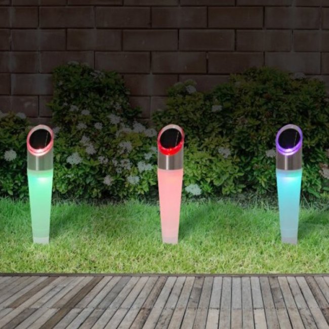 Balises Solaires Multicolores Kalea Nave - Lot de 3 