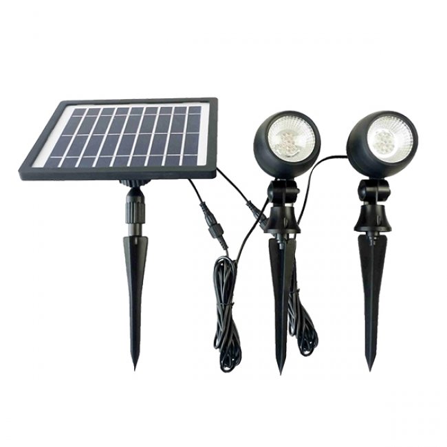 Spots Solaires Puissants Doubles Abs SP 216 Lumens - Spot Solaire Puissant