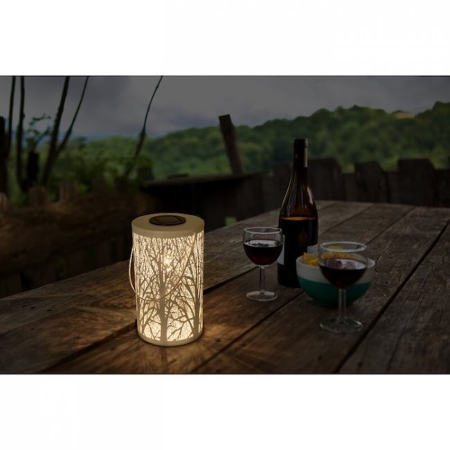 Lampe Solaire de Table Métal Ampoule Edisun Forêt 