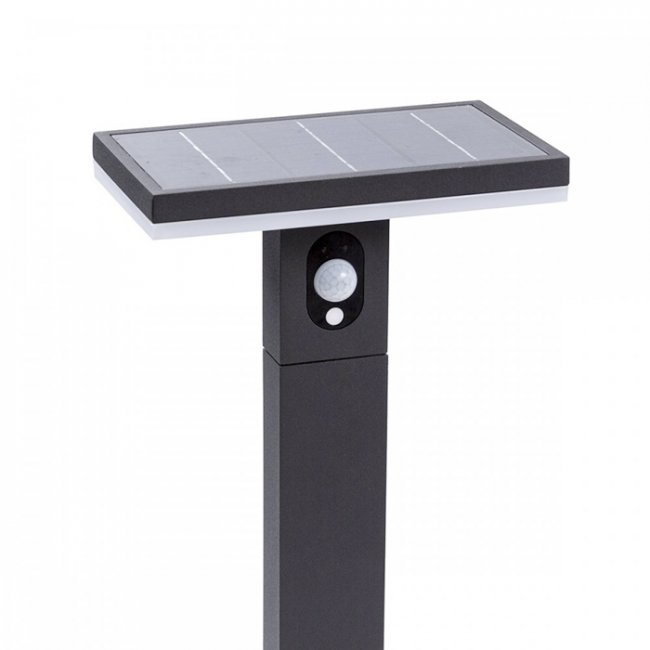 Borne Solaire Puissante  Détecteur 210 Lumens Aluminium Arianne 600mm 3000°K