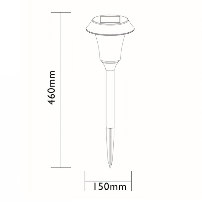 Lampe Solaire Usb HYBRIDE 365 12,5/25 Lumens Inox Comète - Georgia