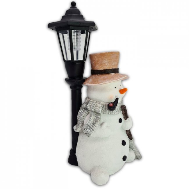 Bonhomme de Neige Solaire Lanterne 43cm