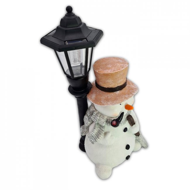 Bonhomme de Neige Solaire Lanterne 43cm