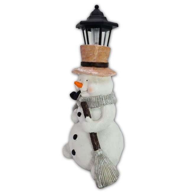 Bonhomme de Neige Solaire Lanterne 43cm