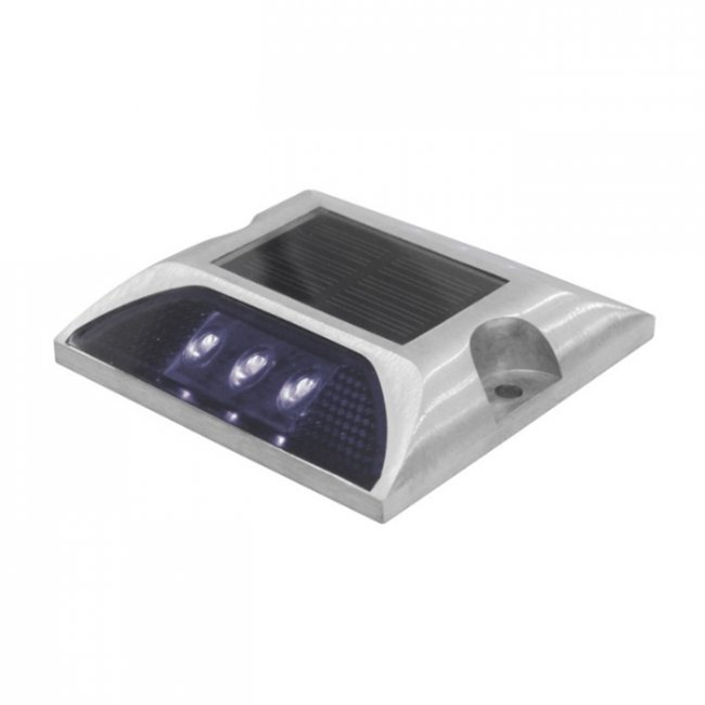  Pavés Solaires Routiers en Lot de 2 IP 68 6 Led Blanc fixe ZS-DL01