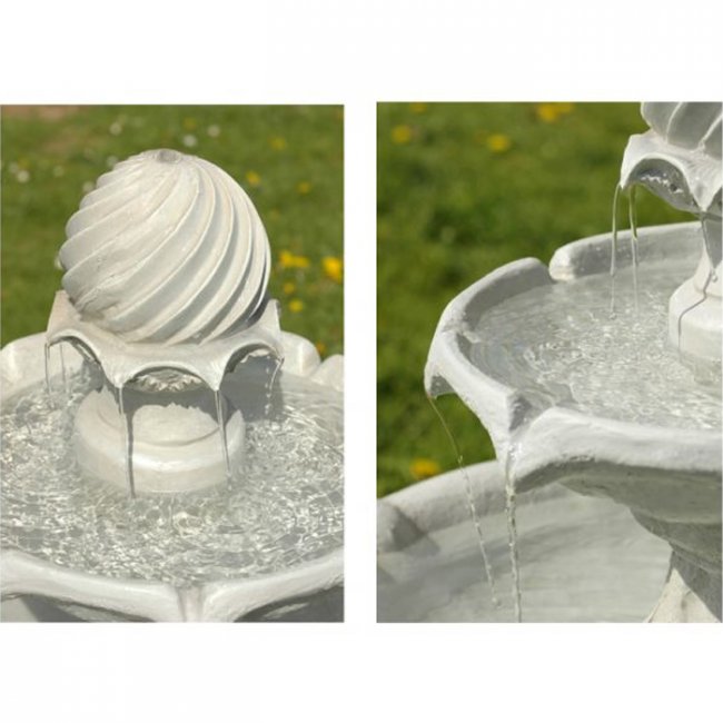 Fontaine Solaire Cascade Bain d'Oiseaux Souveraine