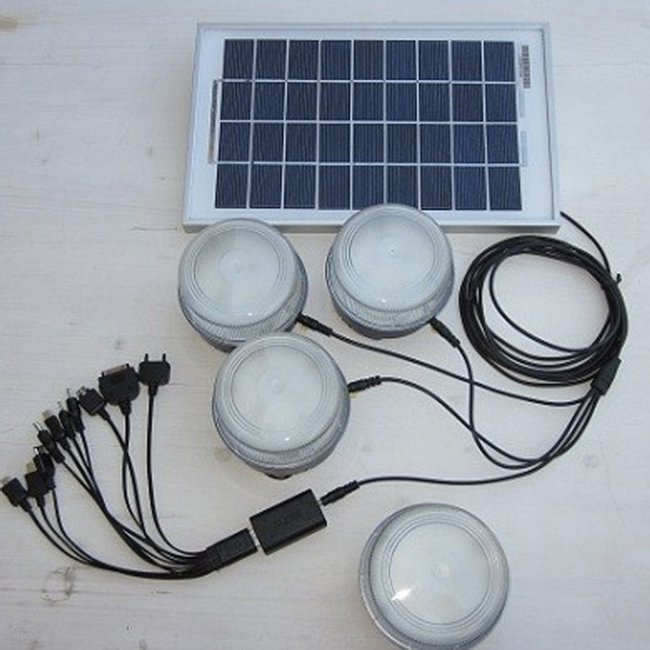 Kit Eclairage Solaire SOLT 4 Lampes 320 Lumens