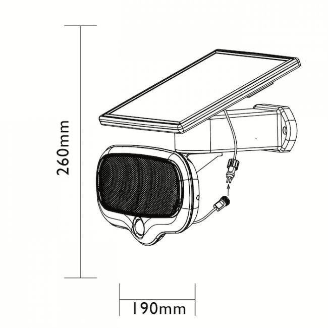 Projecteur Solaire Intelligent 365 500 Lumens Montevidéo