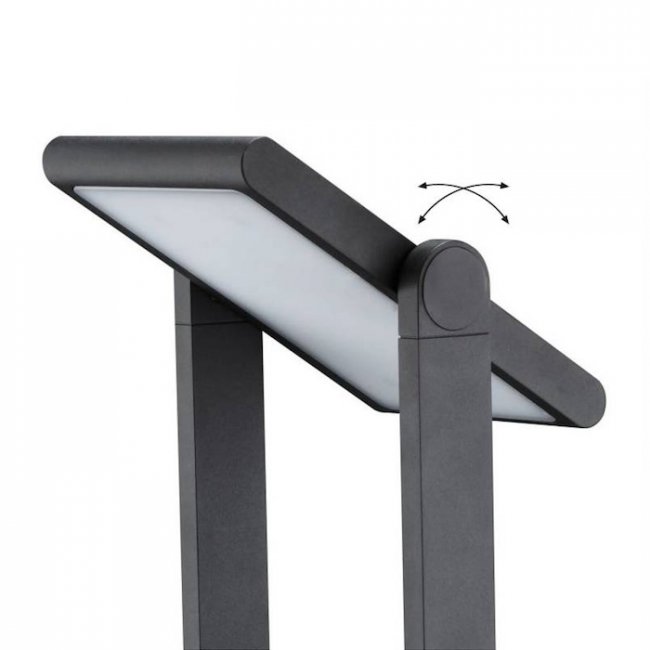 Borne Solaire Puissante Pop 150 Lumens Détecteur Anthracite Aluminium 600mm 4000°K