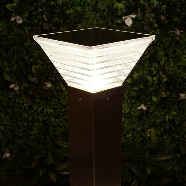 Borne Solaire Puissante Miami Inox 280 Lumens 