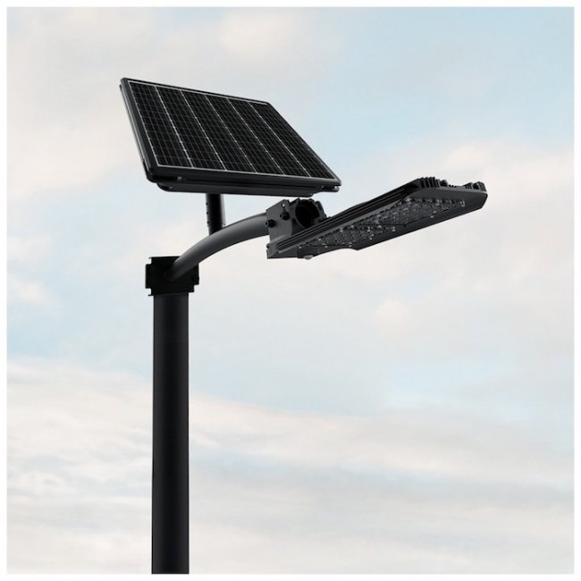 Lampadaire Solaire Puissant Cevo Endurance H 2000 Lumens Détecteur