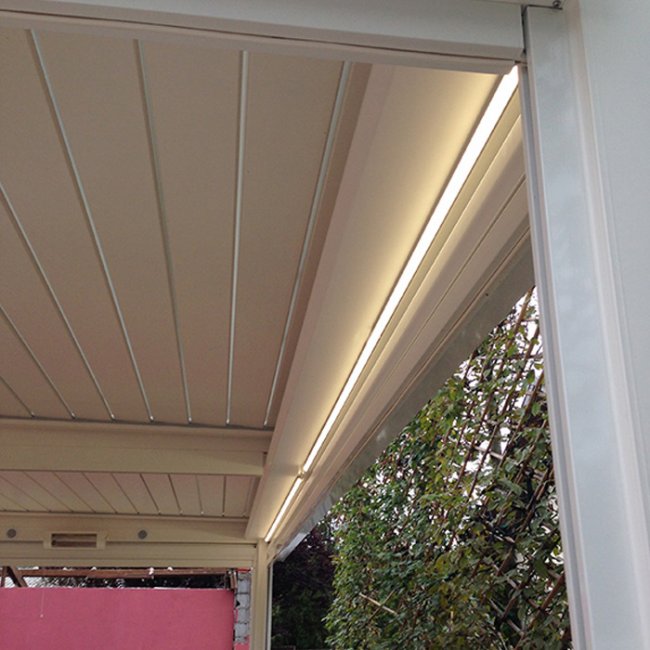 Kit Profilé Aluminium Led Extérieur IP 65 Pergola 3 Mètres 1440 lumens