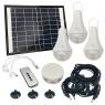 Photo Eclairage Solaire ULIT 3 Lampes Led 900 Lumens Télécommande