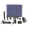Photo Pompe Fontaine Solaire Jet d'Eau Batterie Led 500L/H Timer NSP4