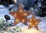 Photo Etoiles Solaires Led Métal Lumineuses - Lot de 2