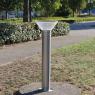 Photo Borne Solaire Puissante Orlando Inox 80cm 280 Lumens 