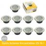 Photo Spots Solaires Encastrables Inox IP68 ZS-SL1 Lot de 10 