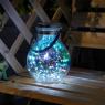 Photo Lanterne Solaire Opale Verre - Lot de 2